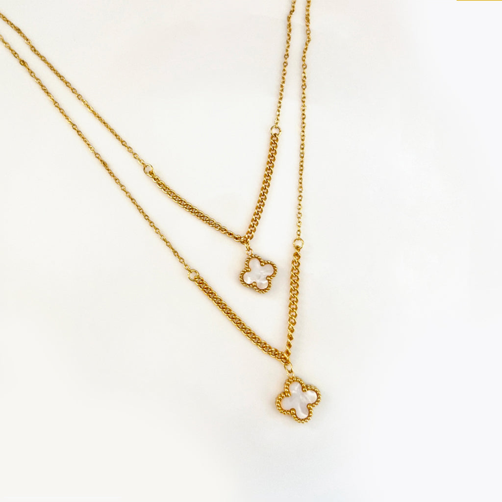 Luna Clover Layered Necklace