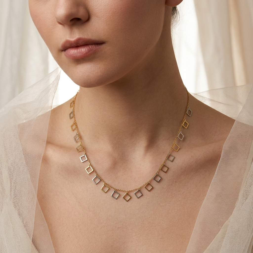 Geometric Square Charm