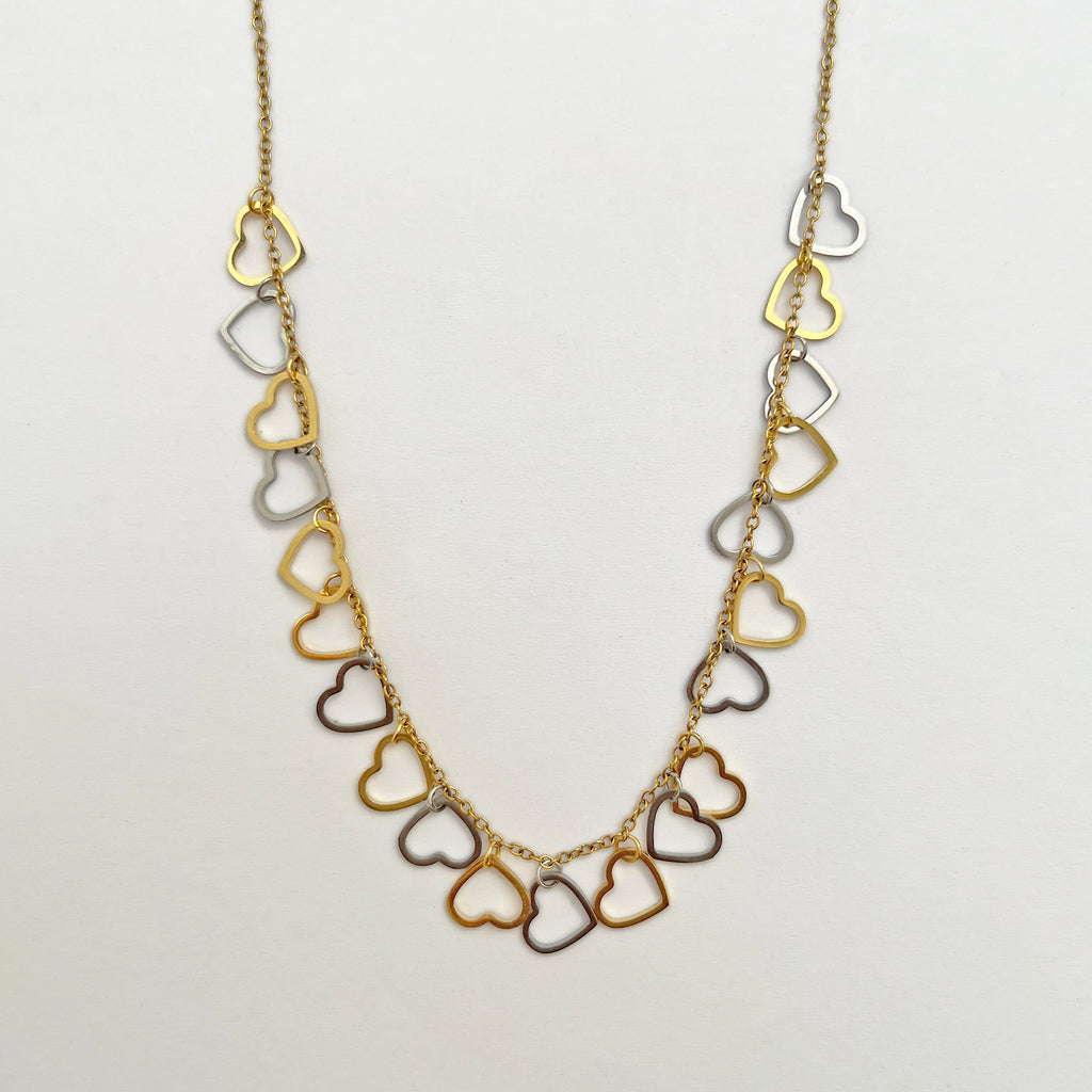 Cascading Heart Charm