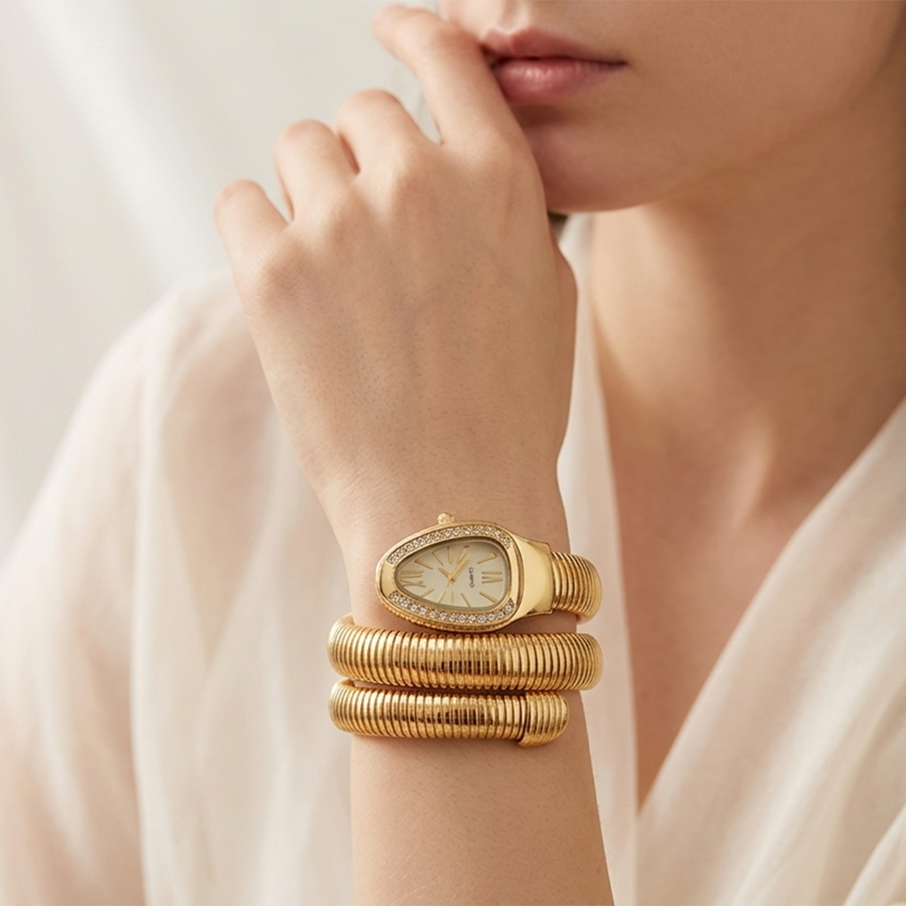 Serpentina white watch