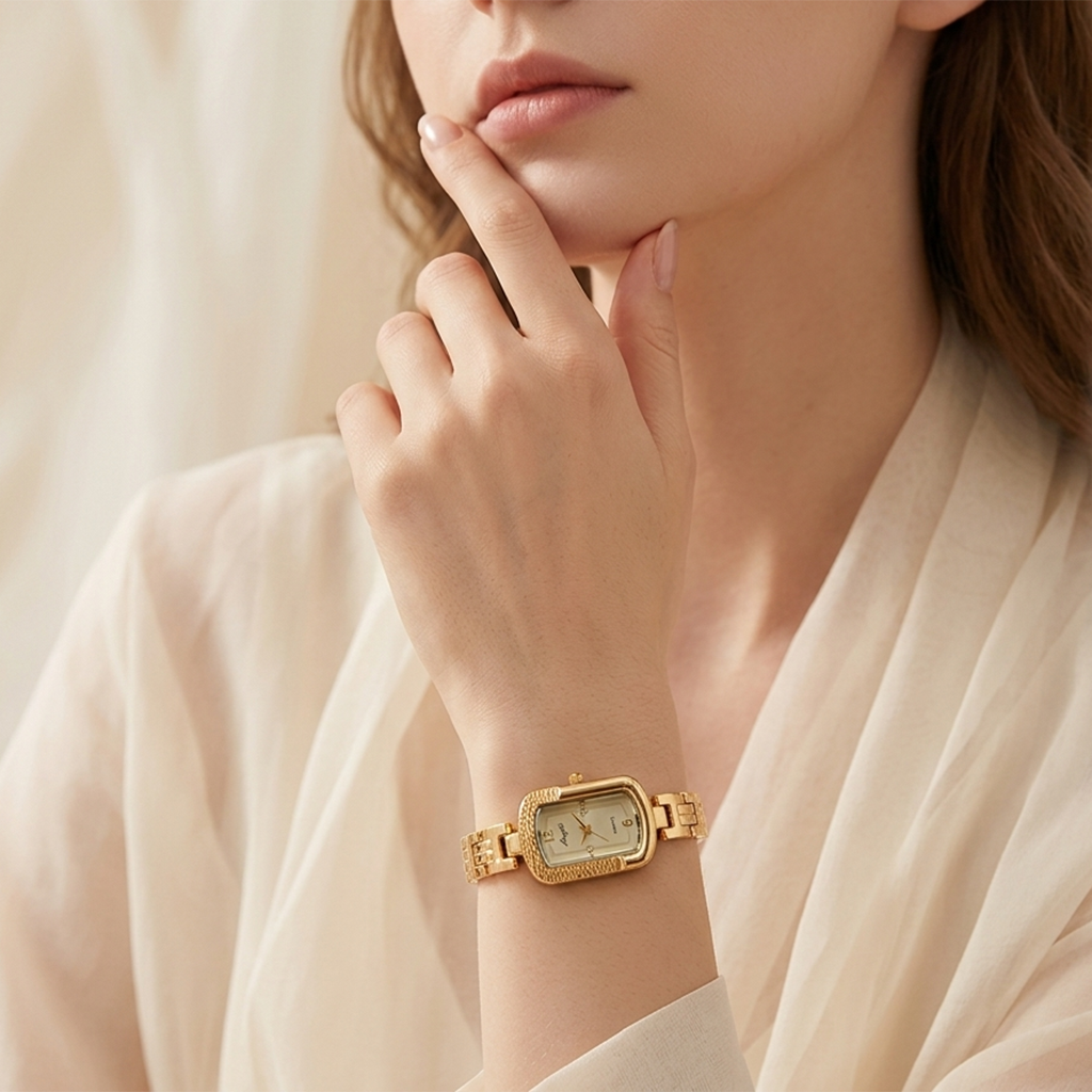 Gold Cocktail Watch