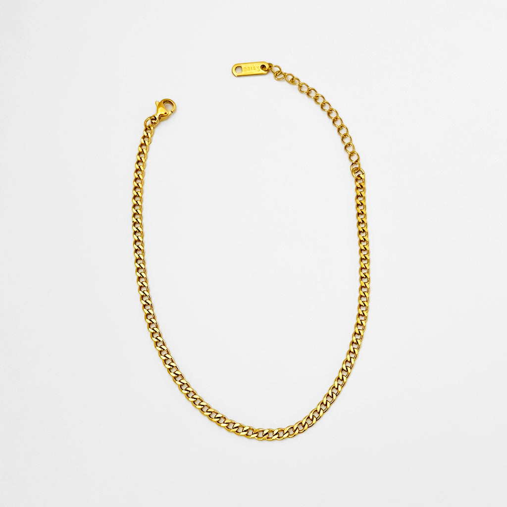 Curb chain anklet