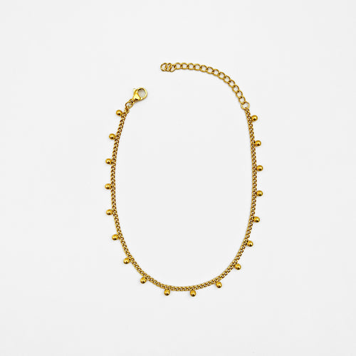 Beaded Curb Chain