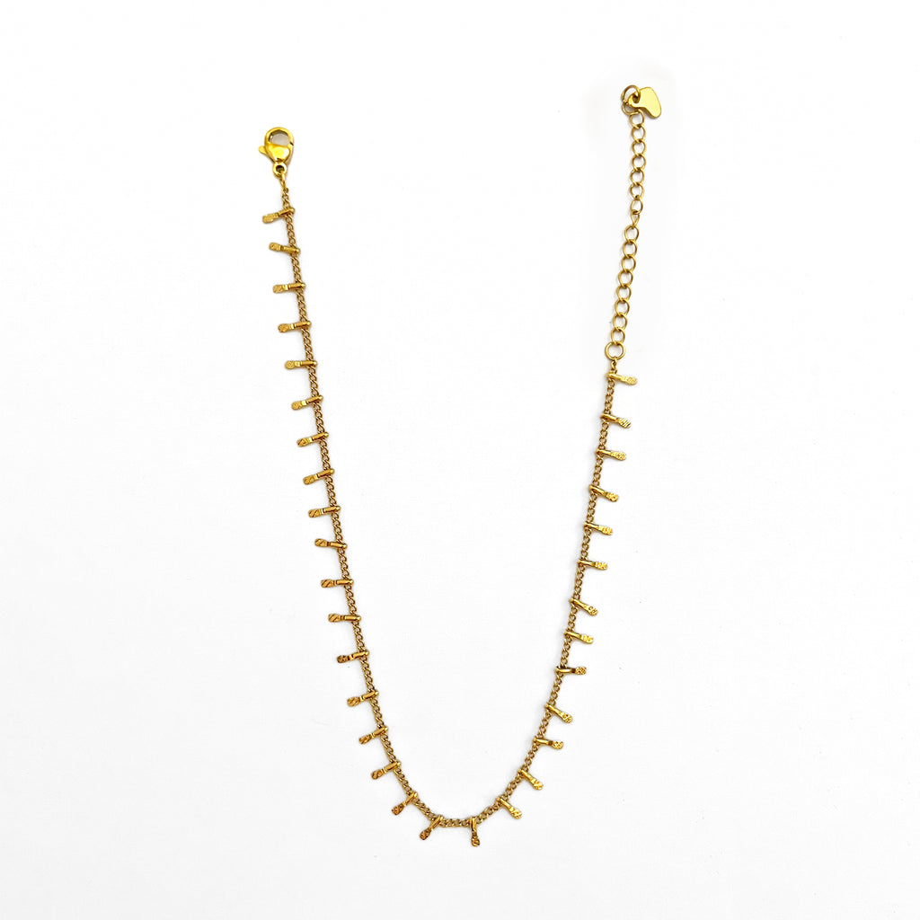 Golden vine anklet (Pair)