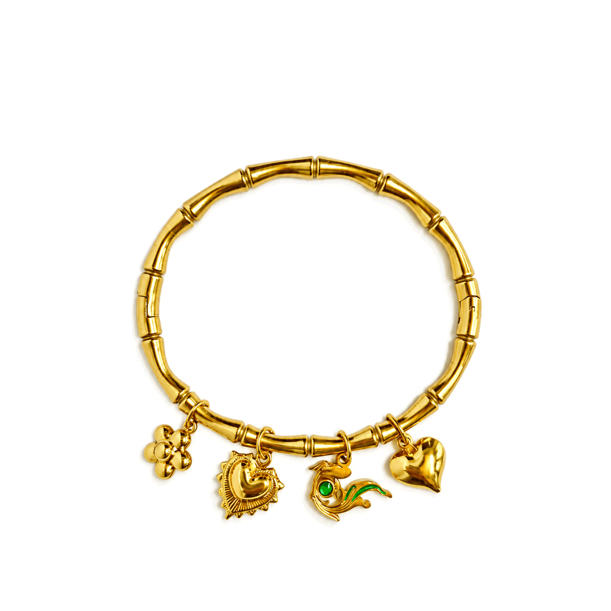 Lucky Charm Gold Bangle