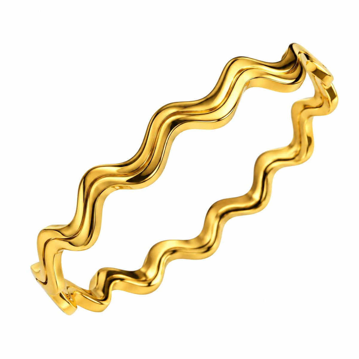 Golden Wave Bangle