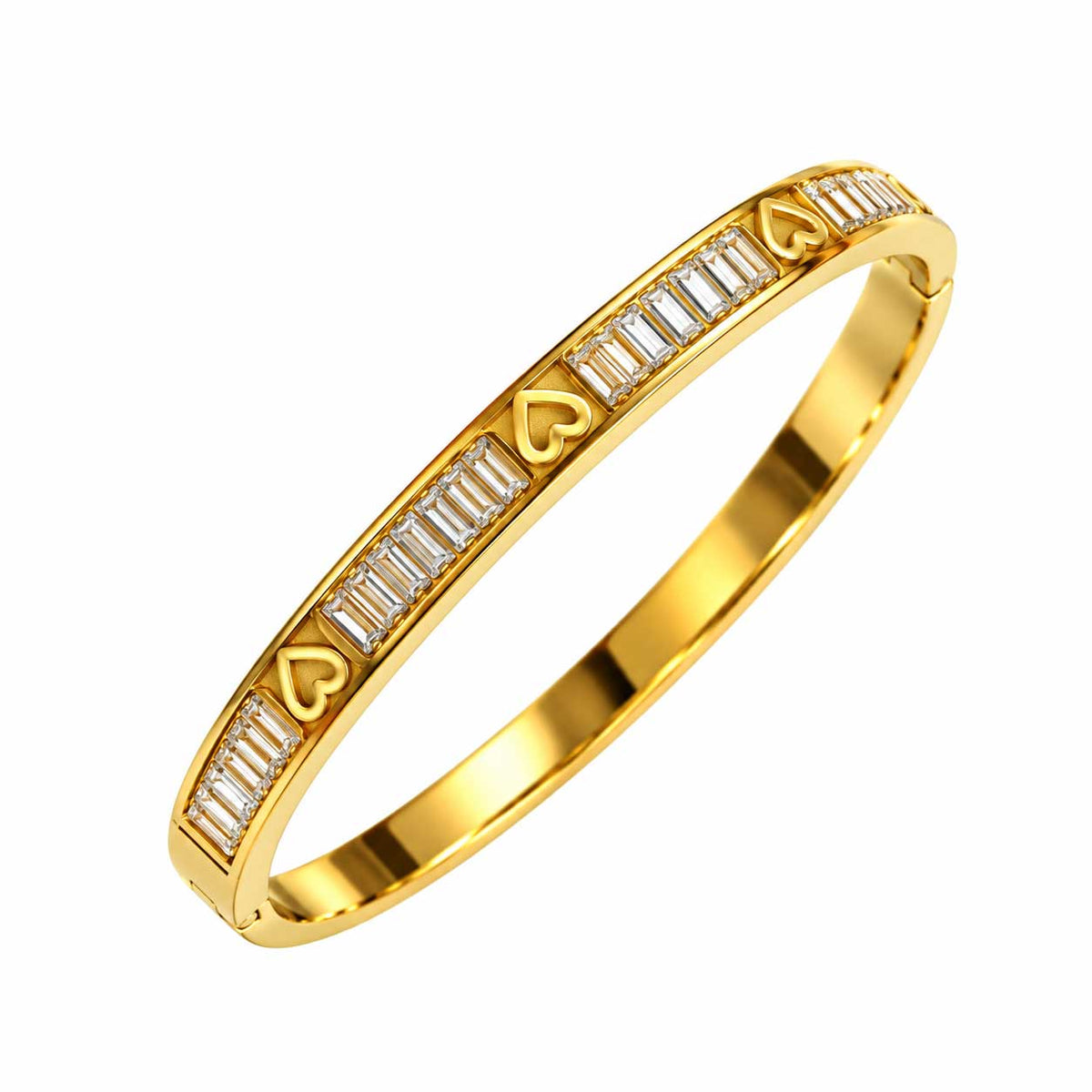 Heart & Baguette Crystal