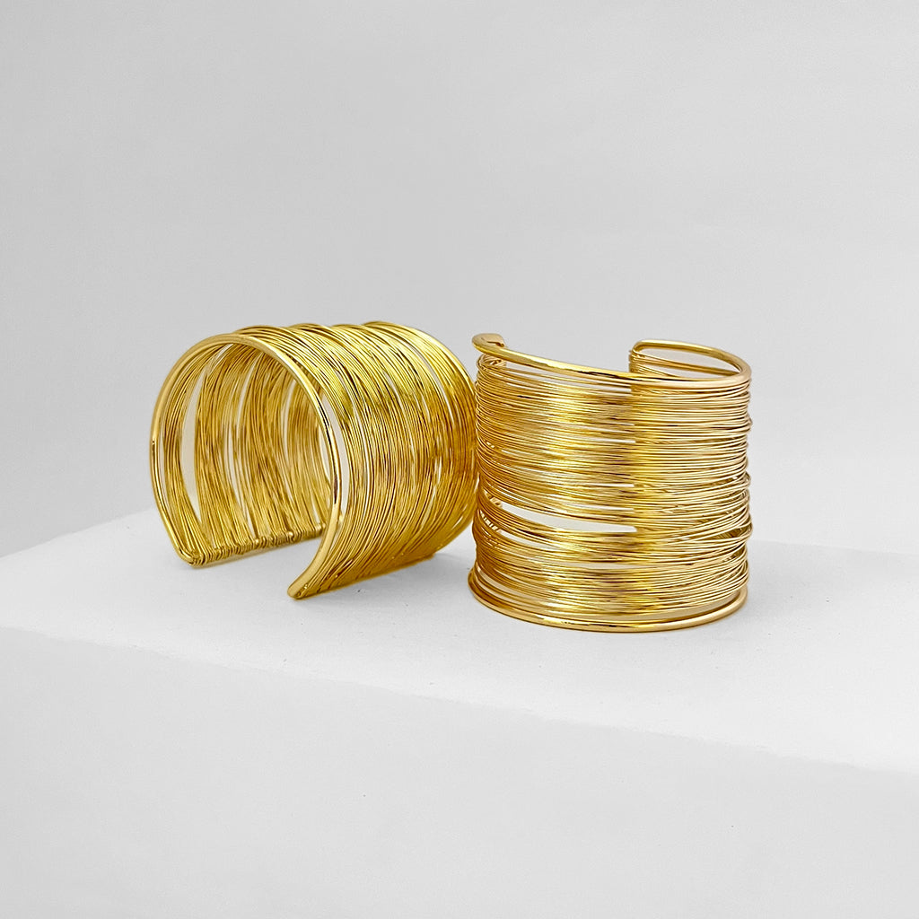 Golden Thread Cuff Bangle