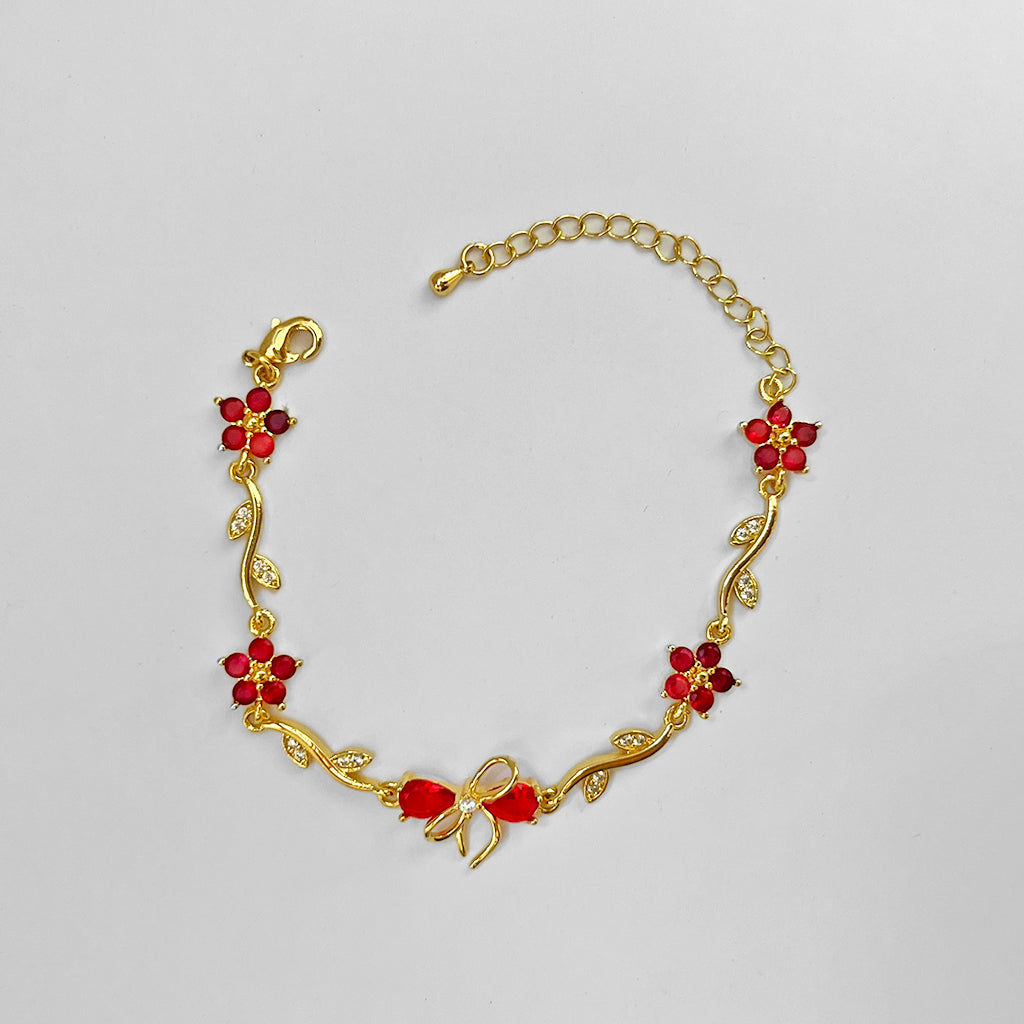 Ruby Bloom Bracelet