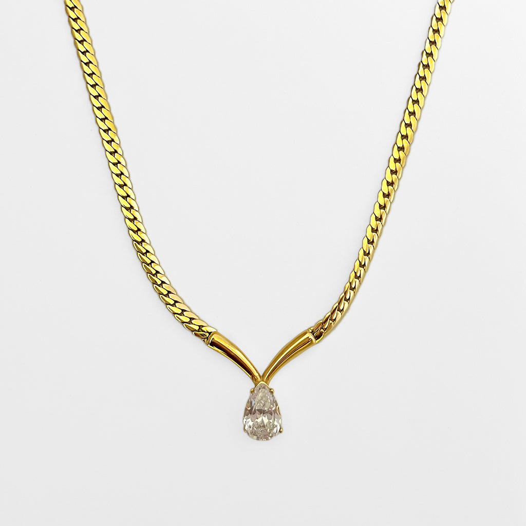 White drop stone