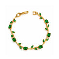 Emerald Vine Gold Bracelet