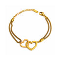 Interlocking Heart Bracelet
