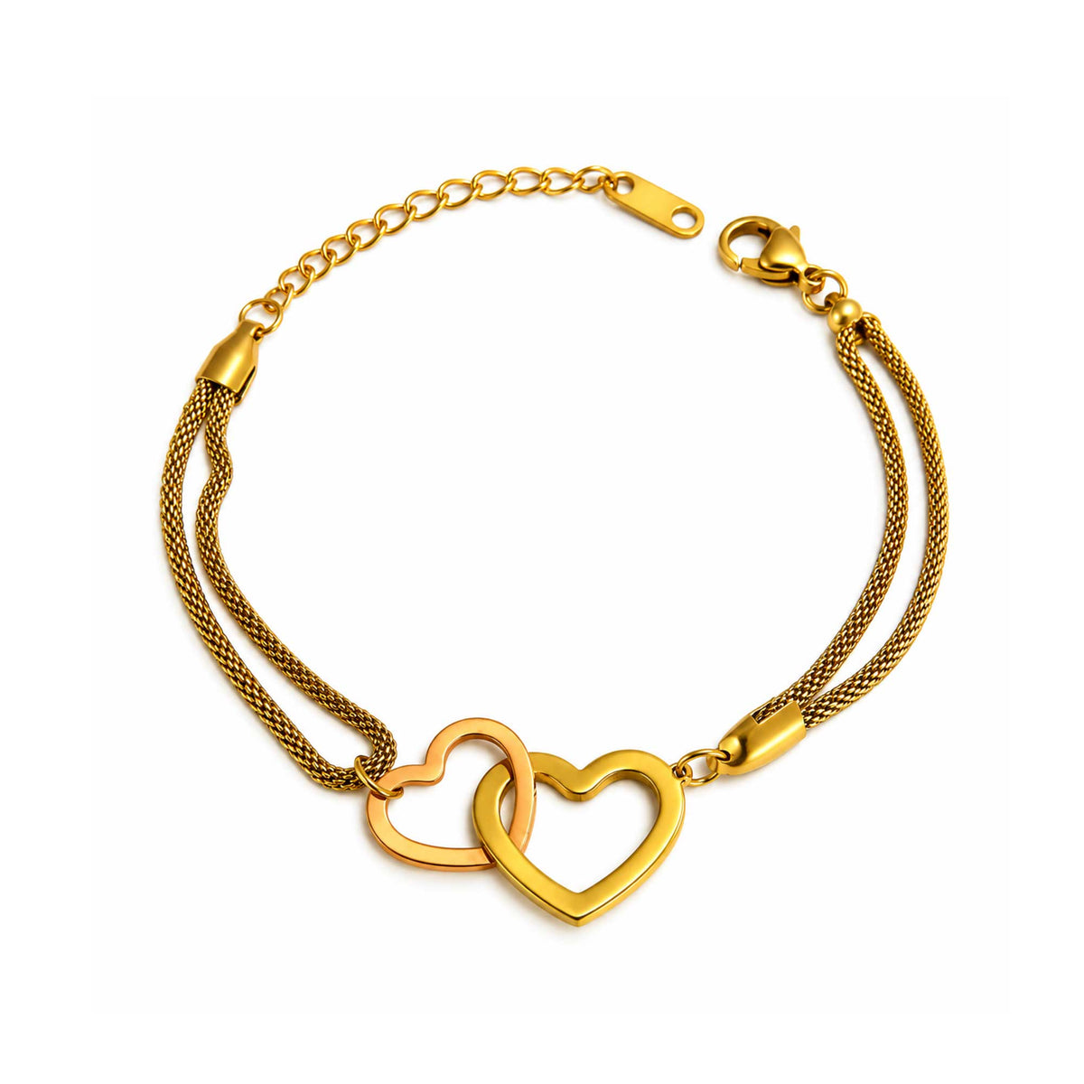 Interlocking Heart Bracelet
