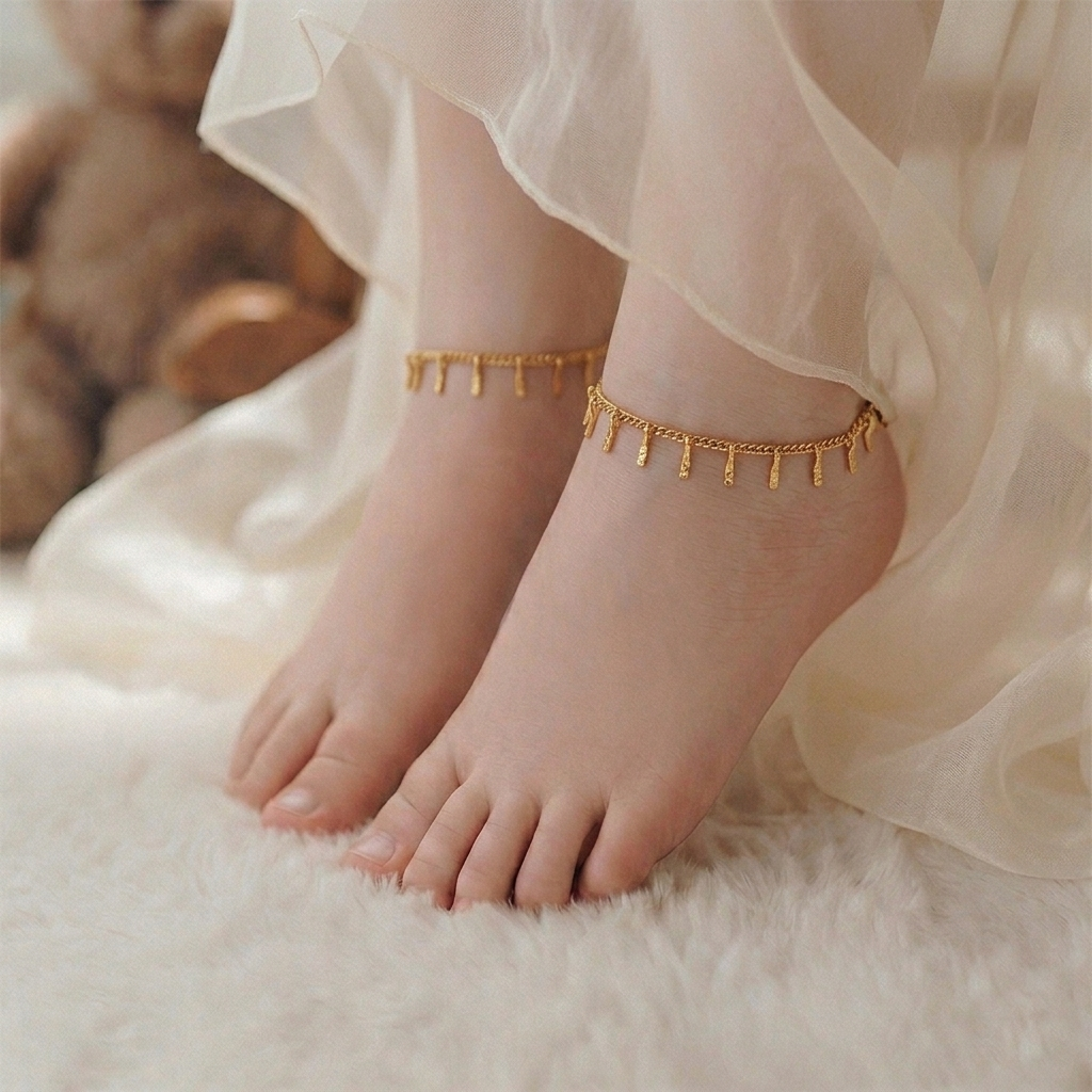 Kids_Golden vine dotted (Pair)