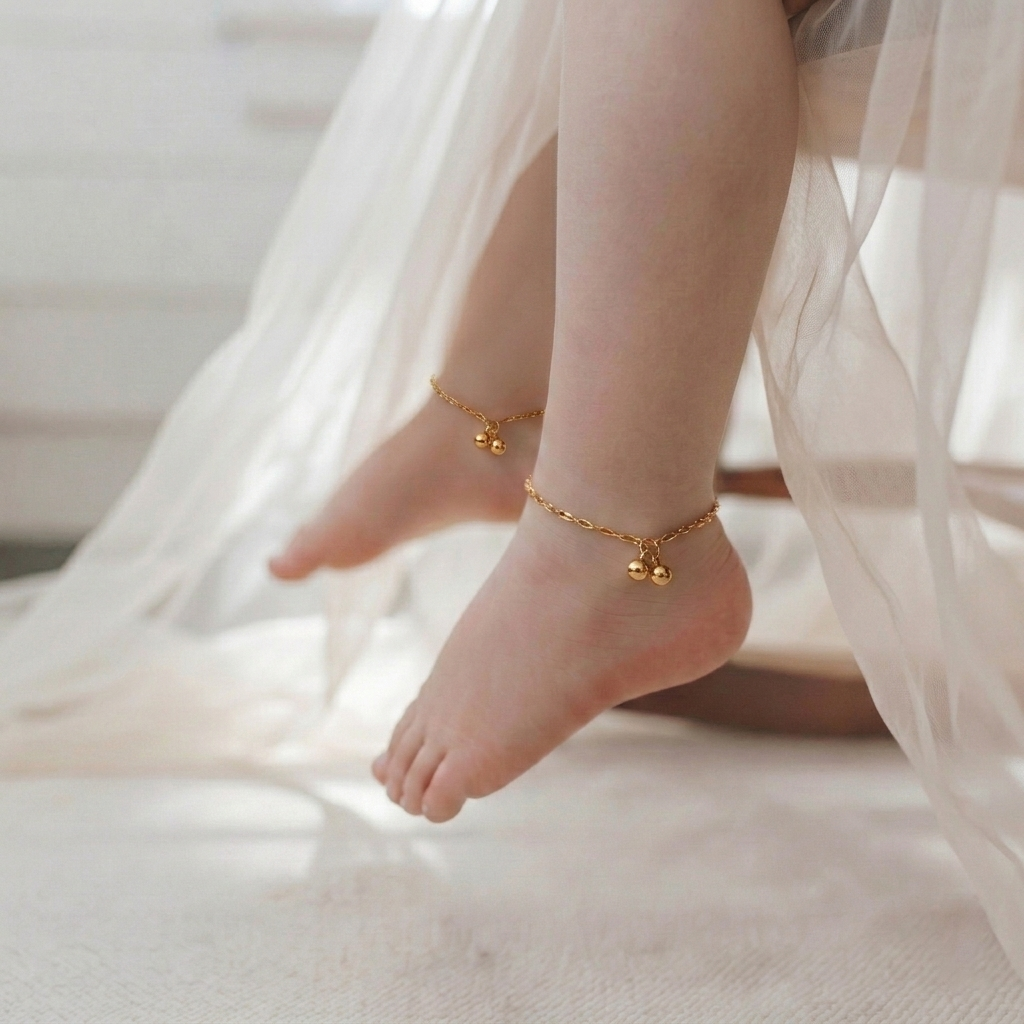 Kids_Beaded anklet (Pair)