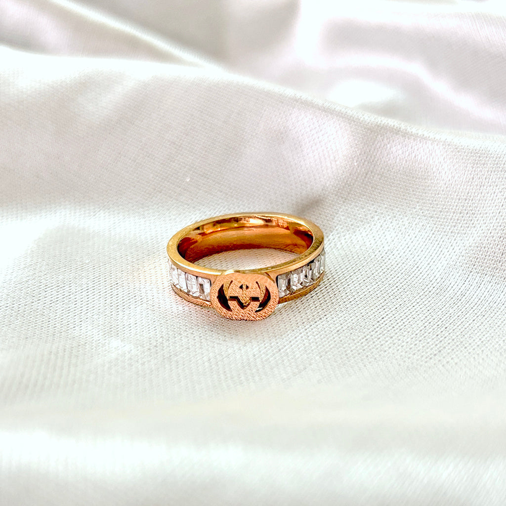 White stone ring