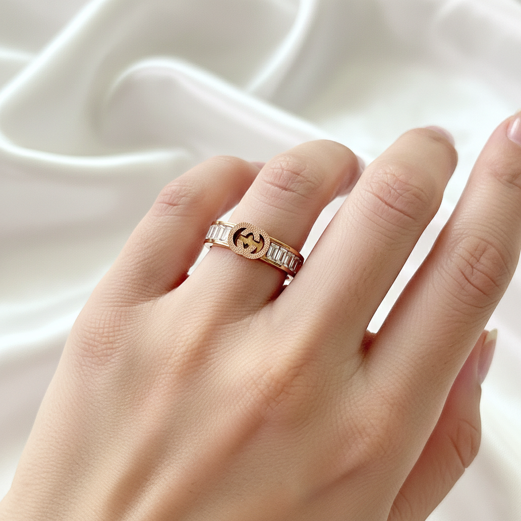 White stone ring