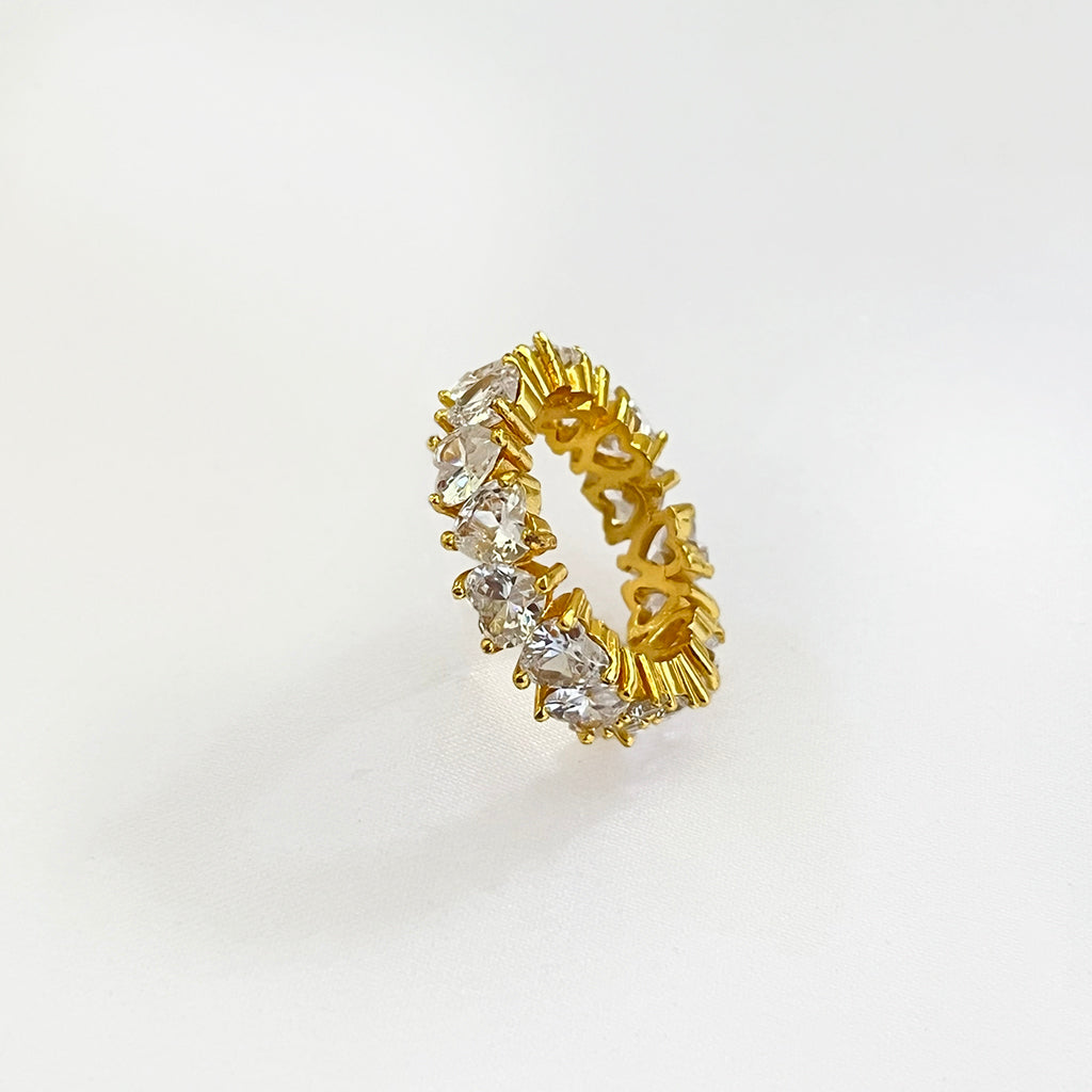 Golden love ring