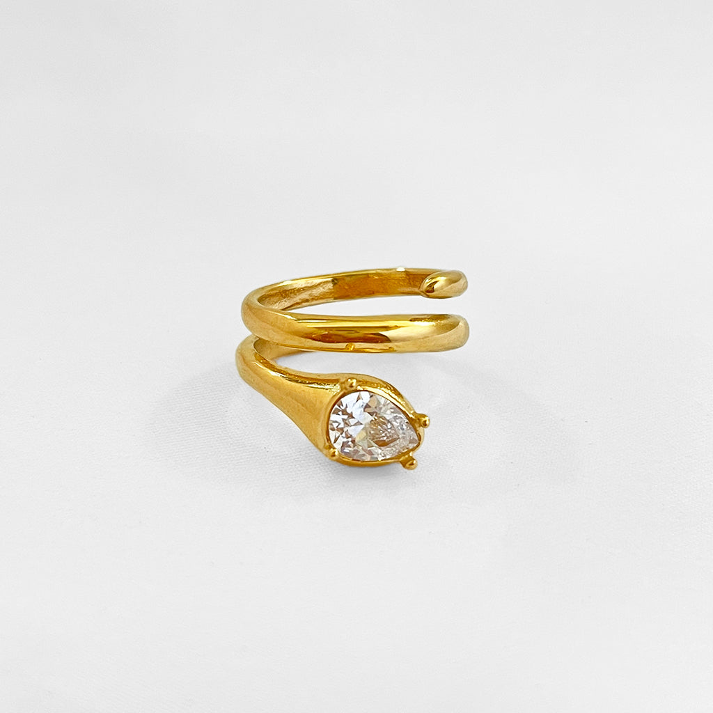 Modern serpent ring
