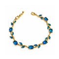 Blue Gemstone Vine Bracelet