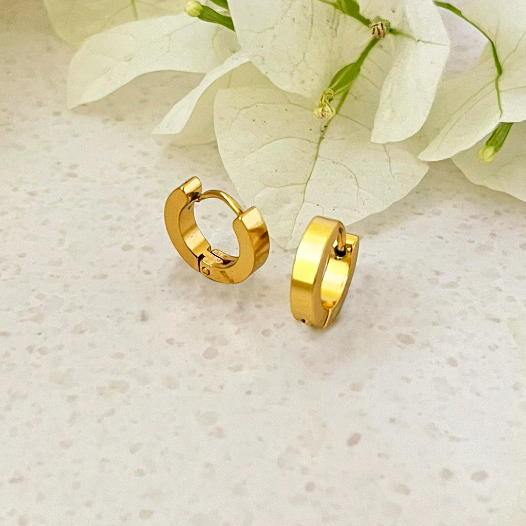 Wide Gold Hoop